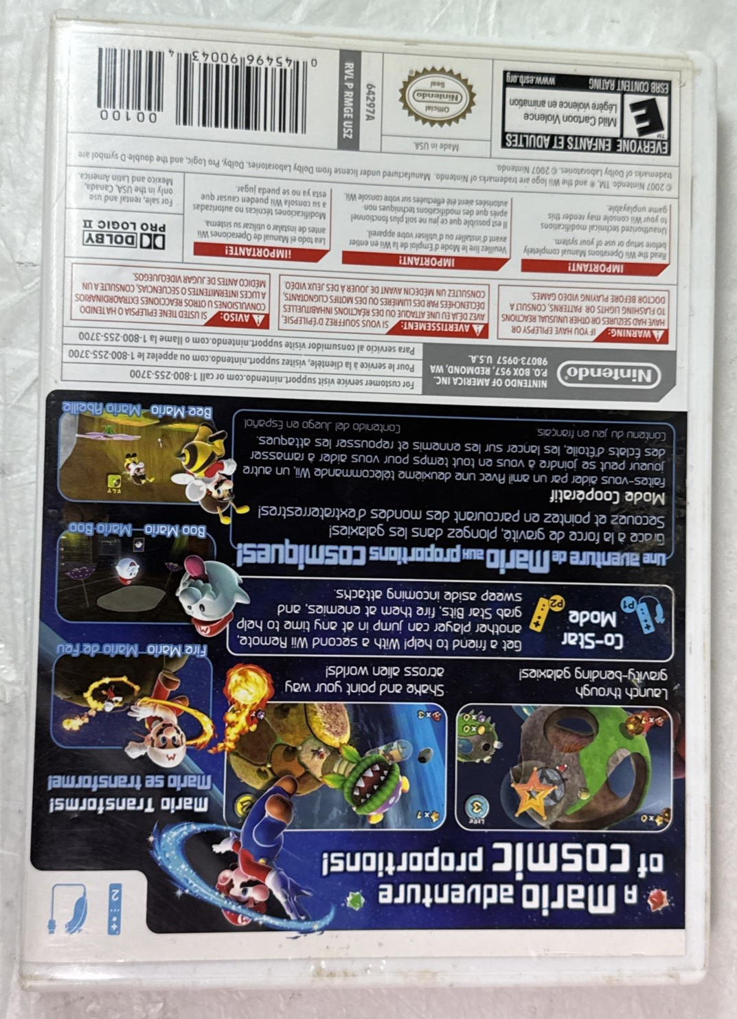 Super Mario Galaxy – Nintendo Wii – No Manual – Tested