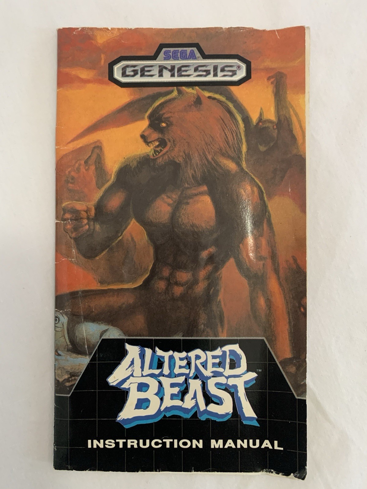 SEGA Genesis Altered Beast VINTAGE 1989 fighting 16-Bit Cartridge *UNTESTED*