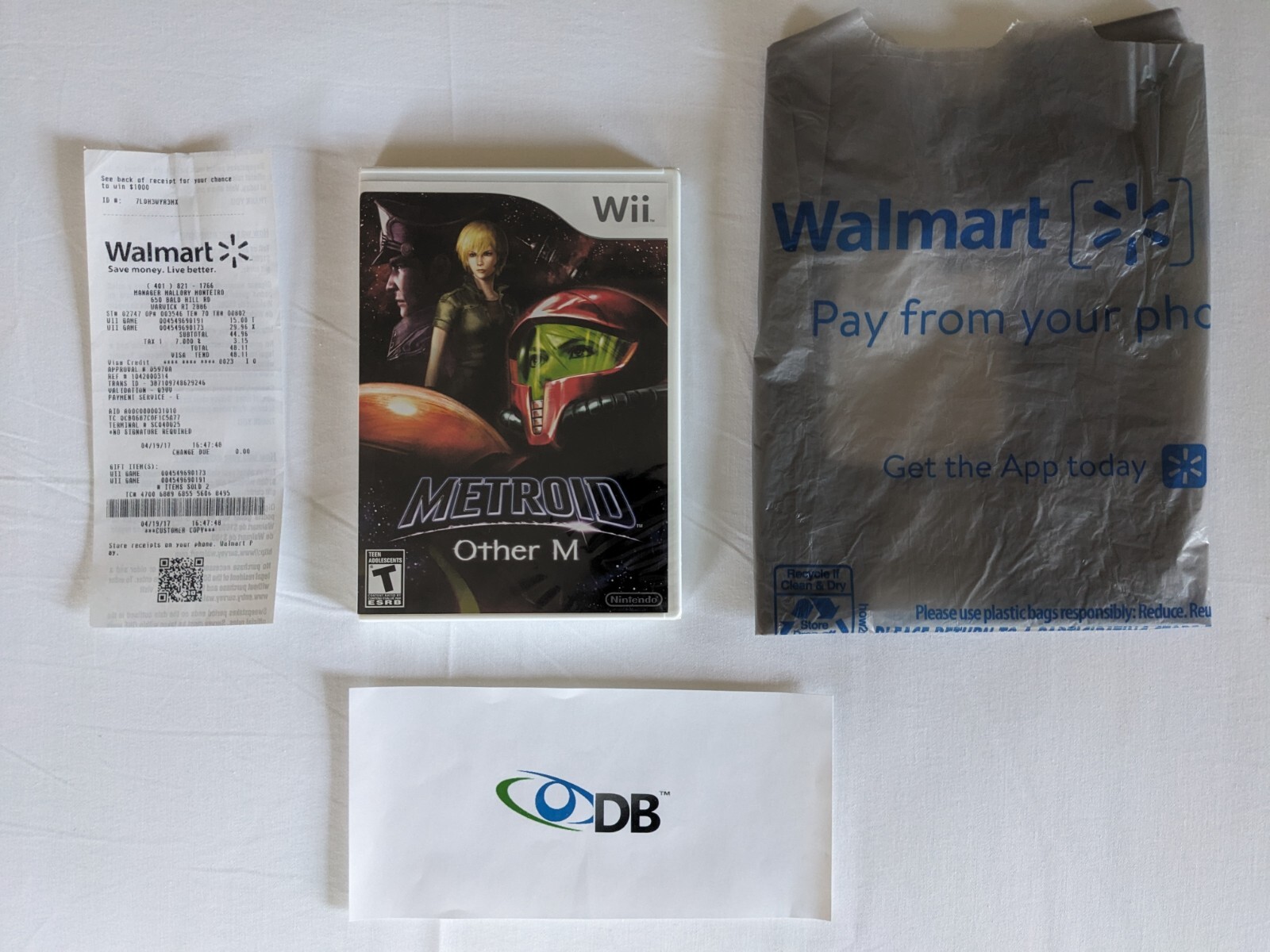 Nintendo Wii – Metroid: Other M – New/Sealed/Y-Seam + Sale Receipt & Plastic Bag
