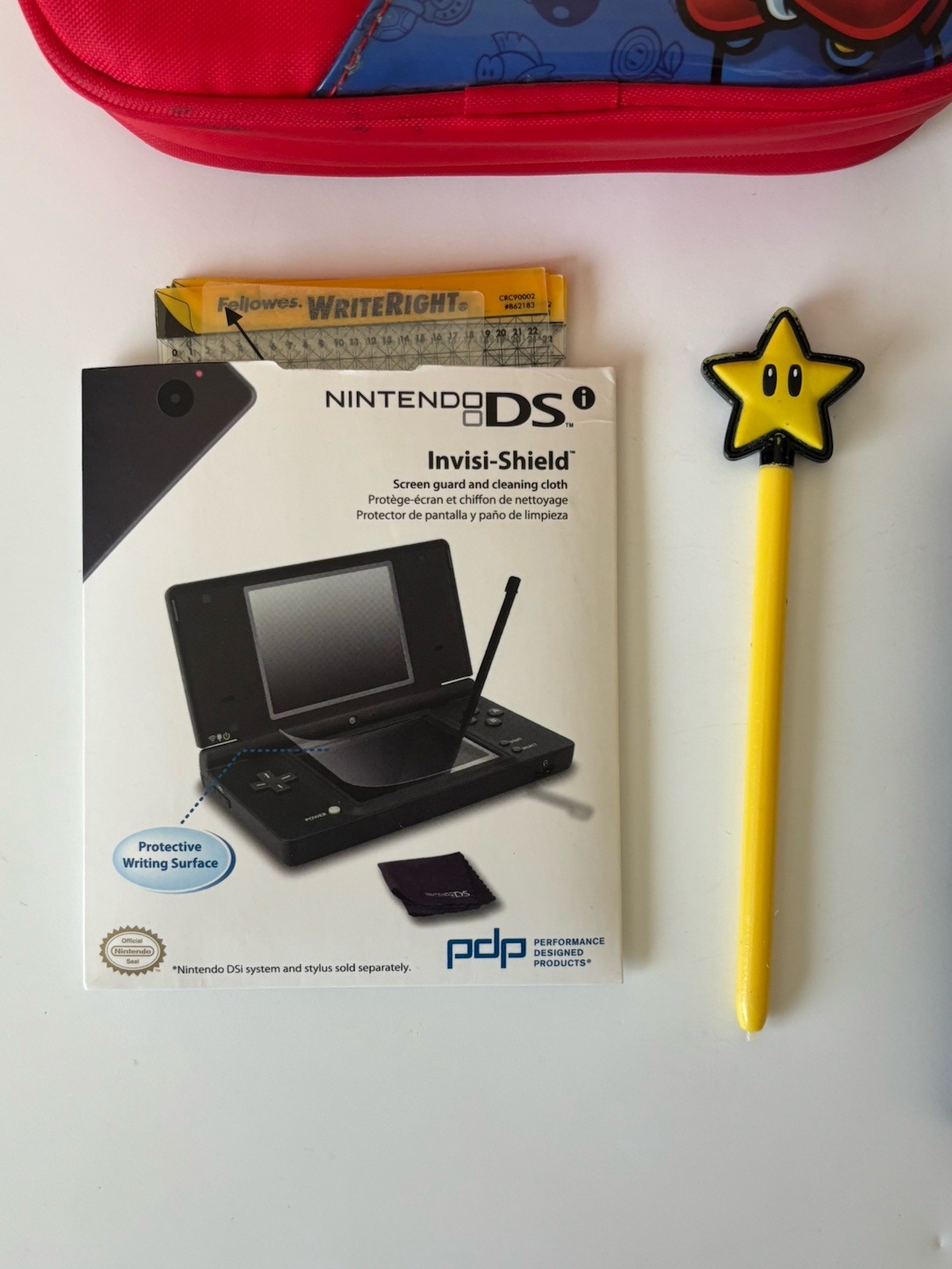 Nintendo DS Matte Black TWL-001 Handheld Video Game System And Game & Case