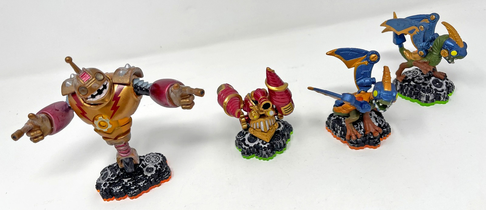 Skylanders Drobot Drill Sergeant Bouncer Lot Used