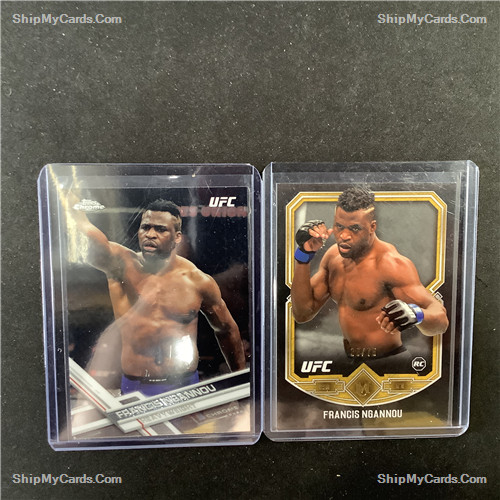 2017 Francis Ngannou Topps Chrome Rookie Card and Museum Collection /75