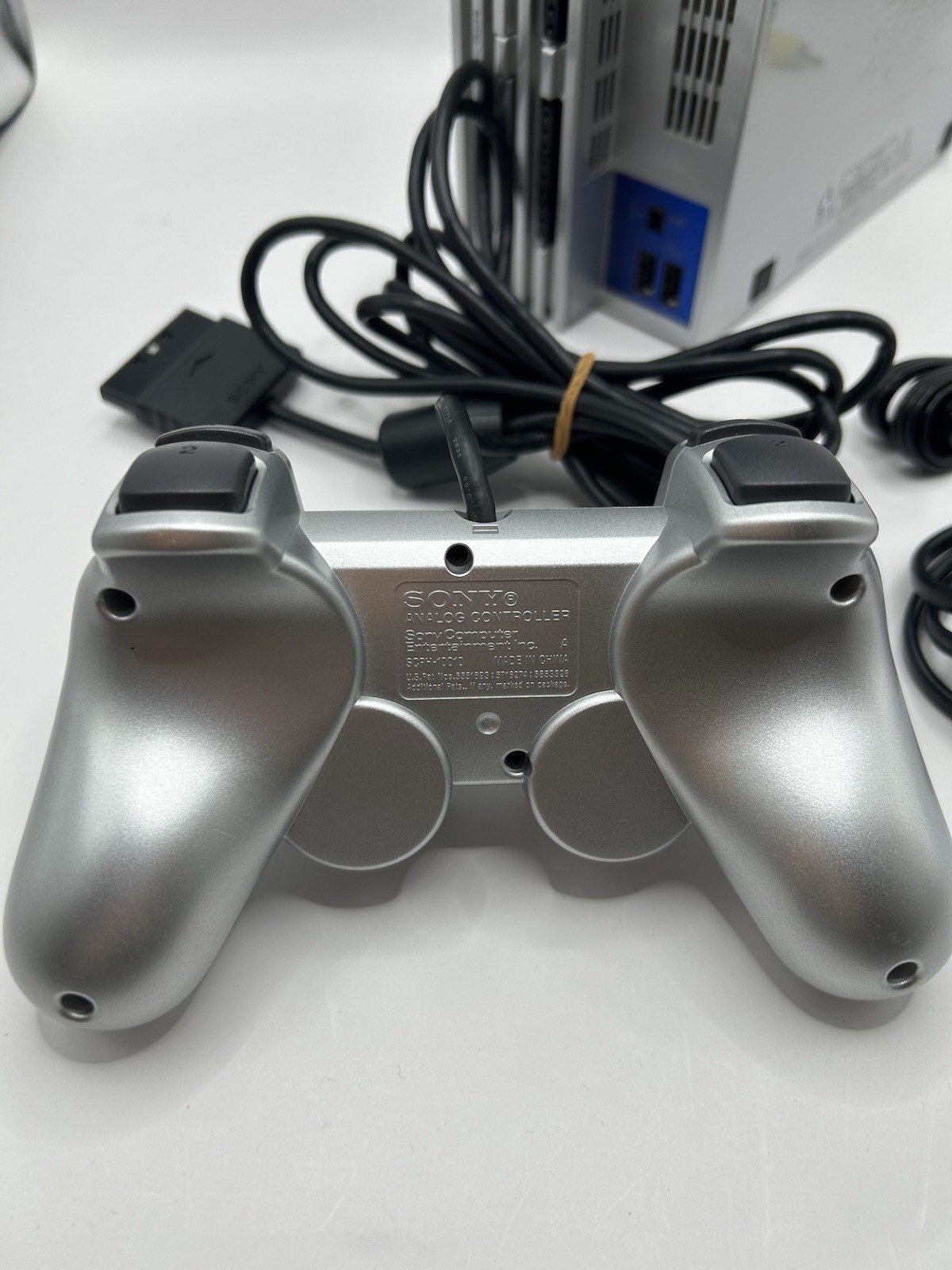 Sony PlayStation 2 PS2 SCPH-39000 Satin Silver Console NTSC-J JP Tested VeryGood