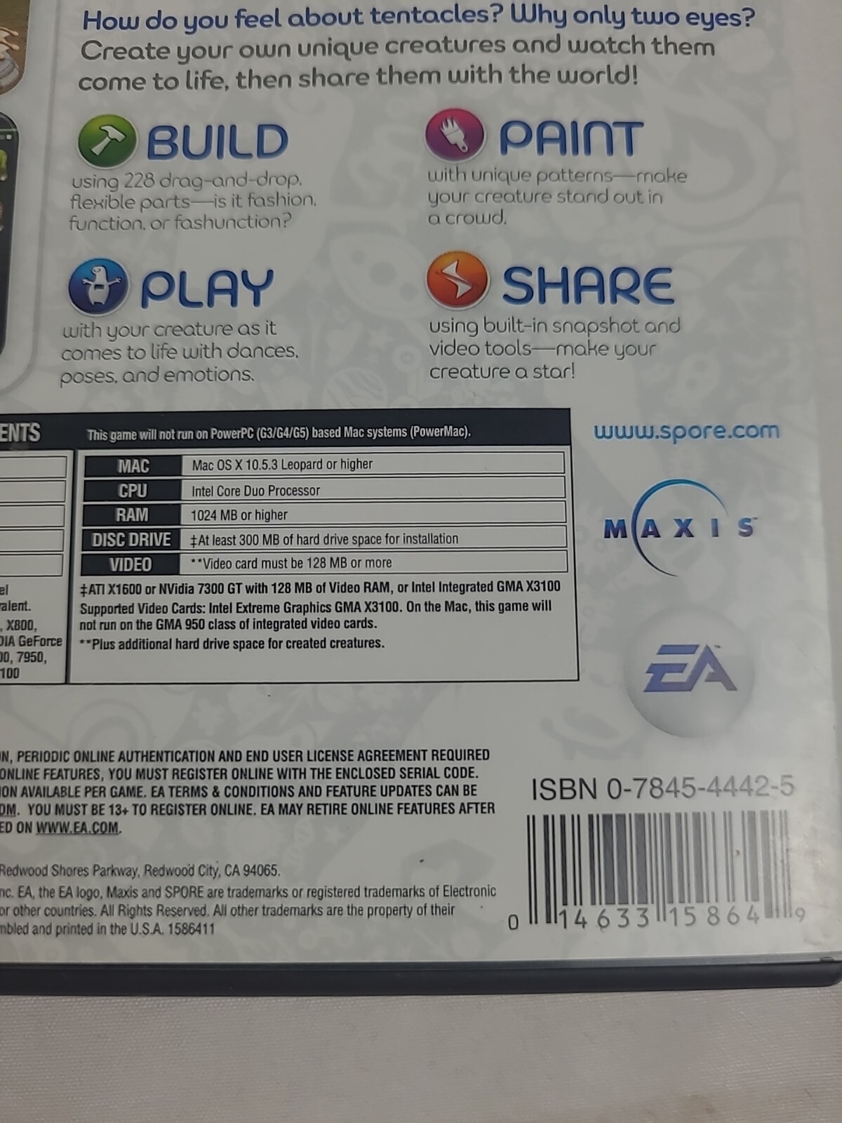 Spore Creature Creator (Windows/Mac, 2008)