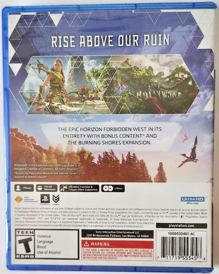 Horizon Forbidden West – Complete Edition + Zero Dawn Remastered PS5 New Bundle