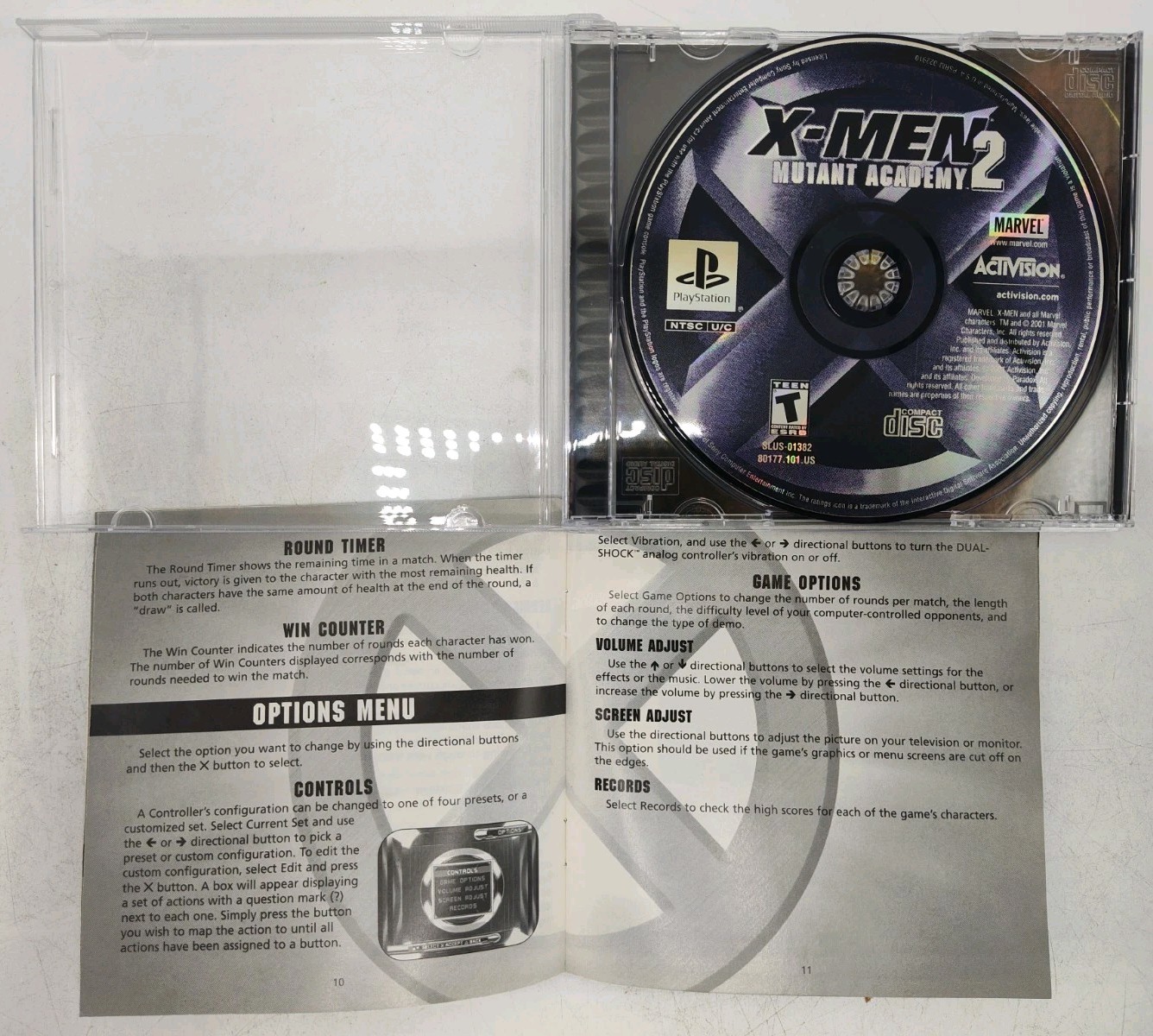 X-Men: Mutant Academy 2 (Sony PlayStation 1 PS1, 2001) CIB + Case Protector VGC