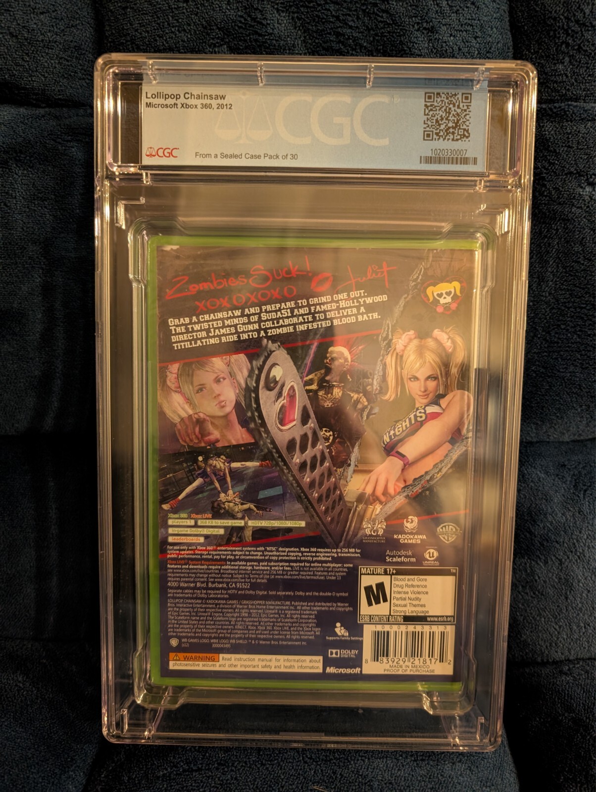 Lollipop Chainsaw – Microsoft Xbox 360 – CGC Graded 9.8 A++