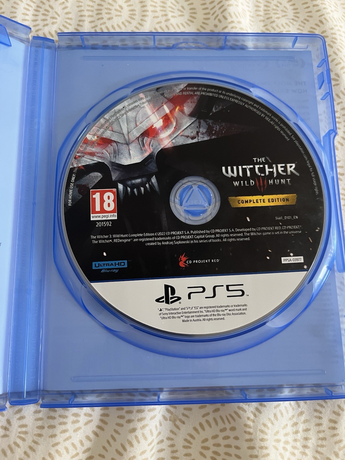 RARE PS5 Game The Witcher 3 Wild Hunt PlayStation 5 Game Excellent Condition