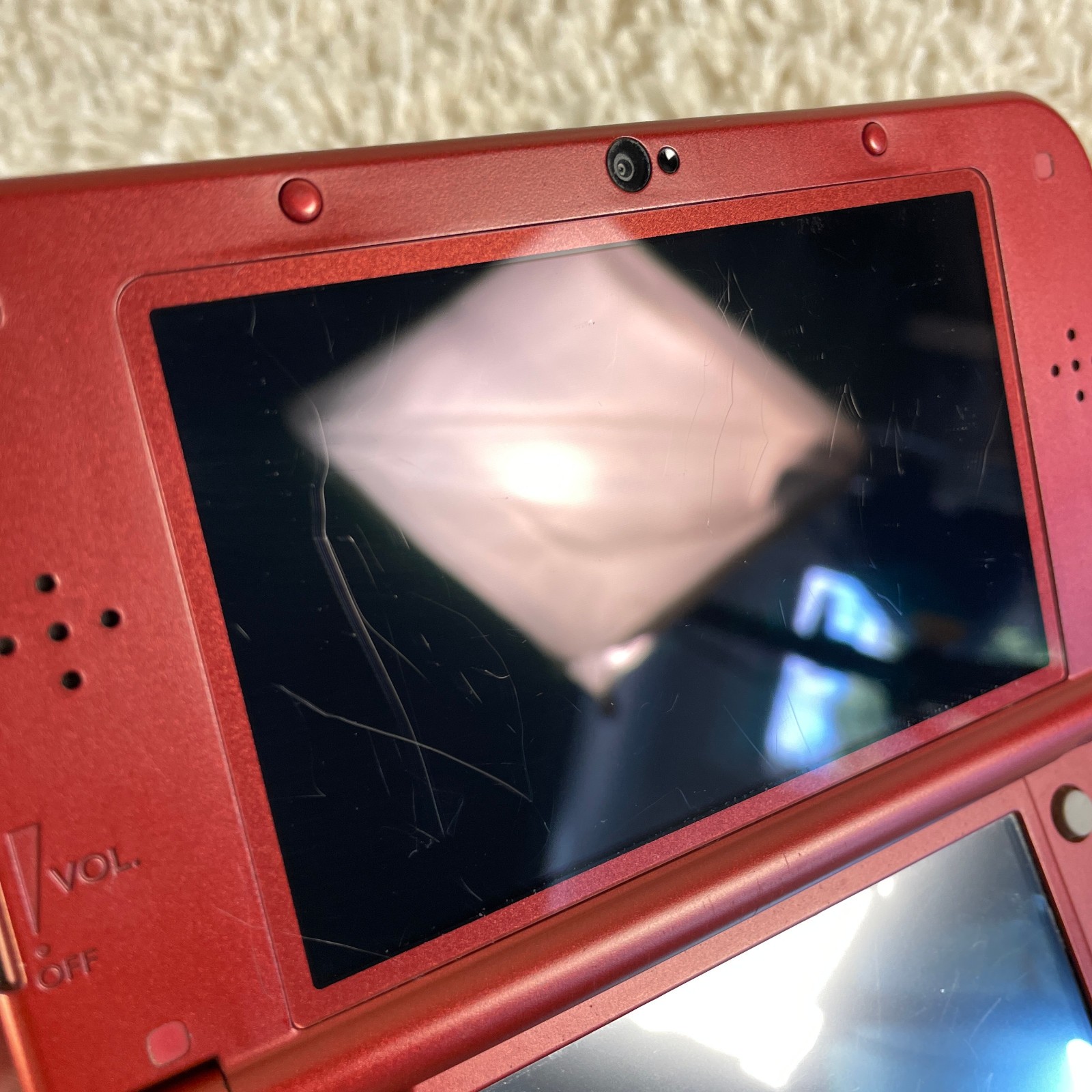 Nintendo “New” 3DS XL Metallic Red Handheld Console System RED-001 Top IPS Works