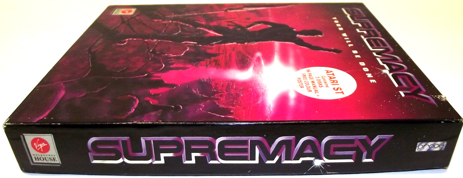 Supremacy: Your Will Be Done (Atari ST) COMPLETE IN BOX Virgin Overlord