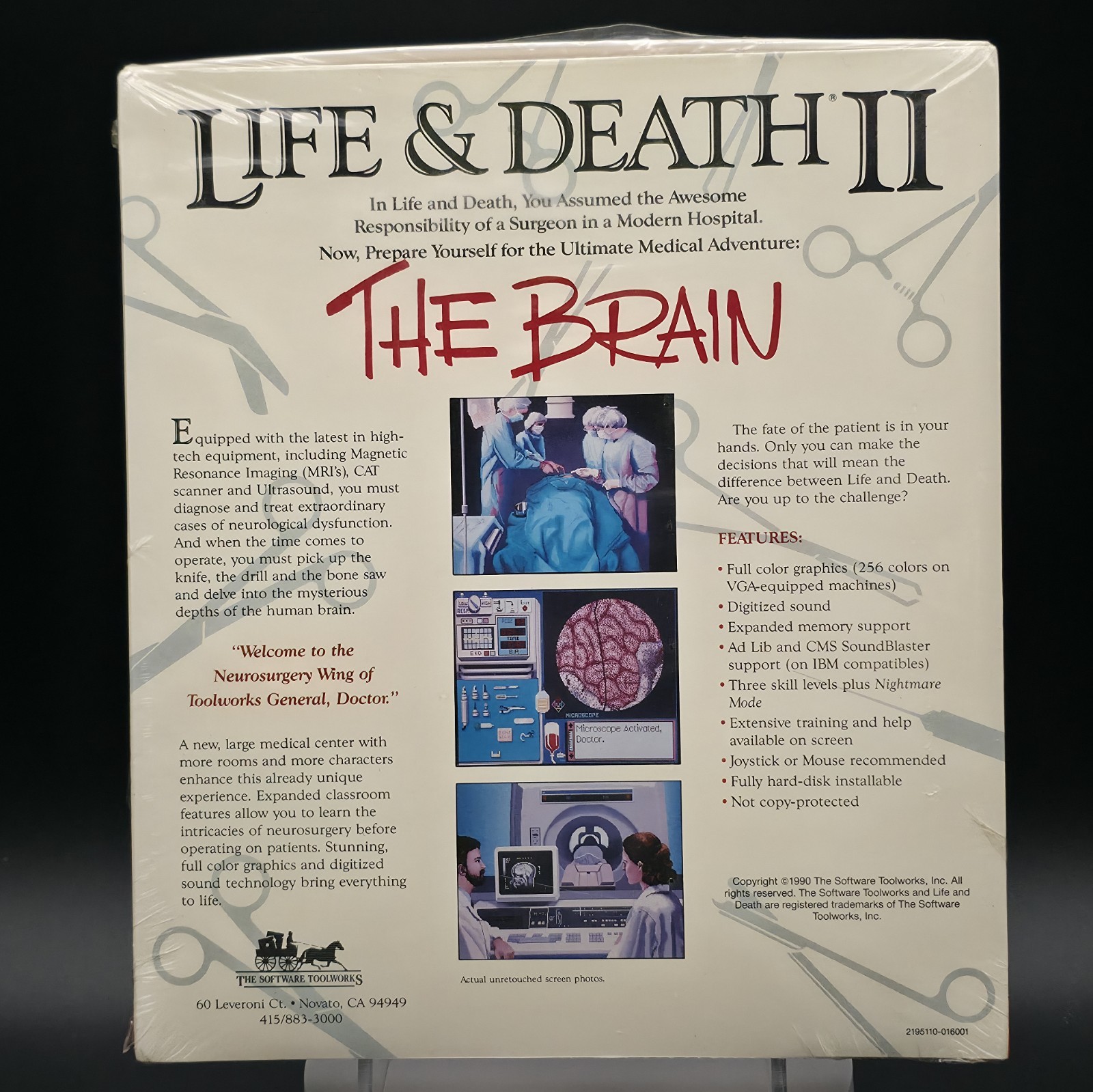 Life & Death II: The Brain, 1990, Big Box, New & Sealed