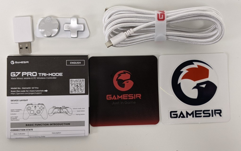 GameSir G7 Pro Tri-Mode Controller Xbox Wired / PC Wireless White
