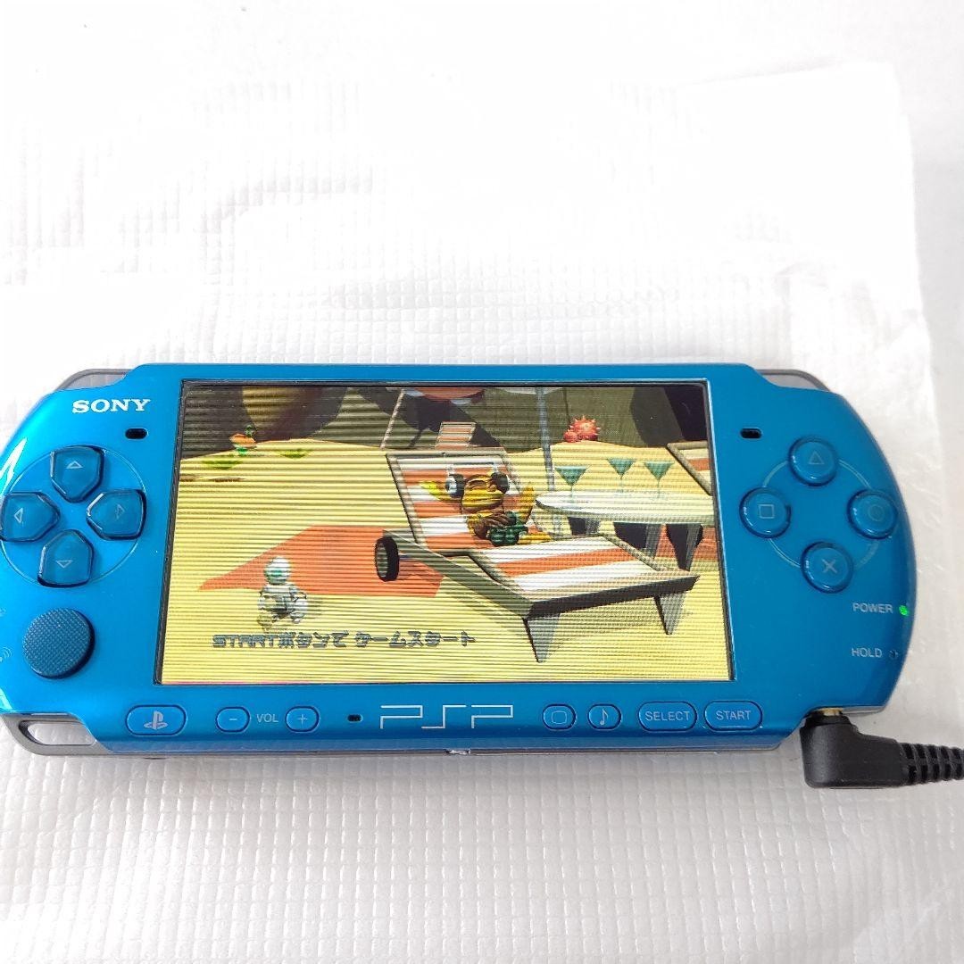 Excellent Sony PSP-3000 Vibrant Blue Console CIB BOXED Region Free Fully Tested