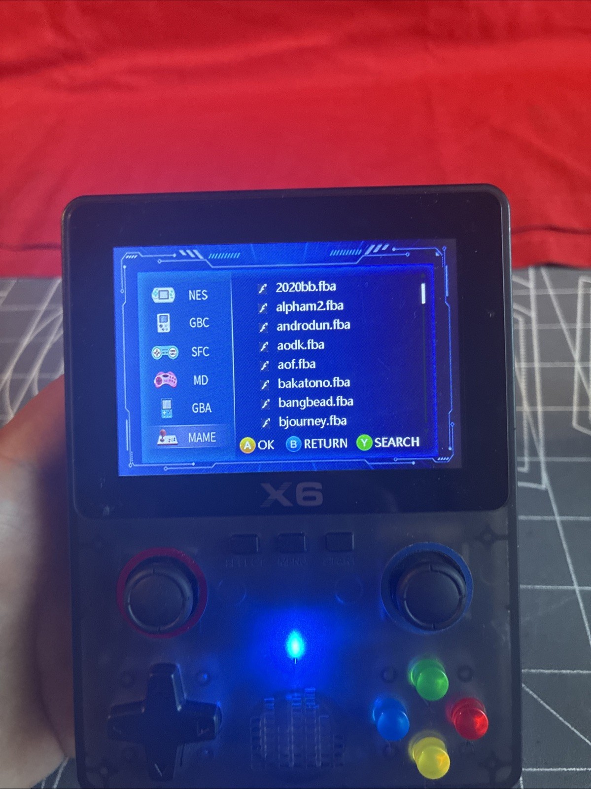 X6 Handheld Game Console No Charger (tested/works)