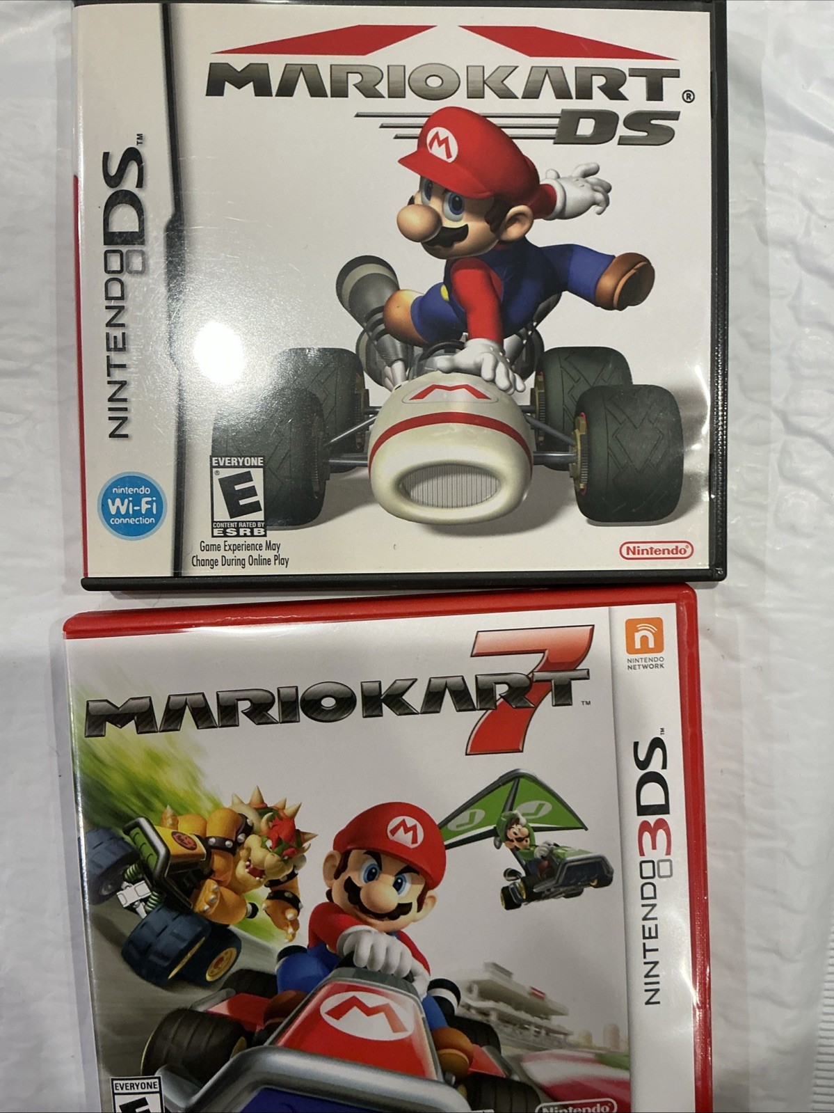 Mario Kart for DS & Mario Kart 7 for 3DS – 2 Game Lot – Complete CIB Nintendo
