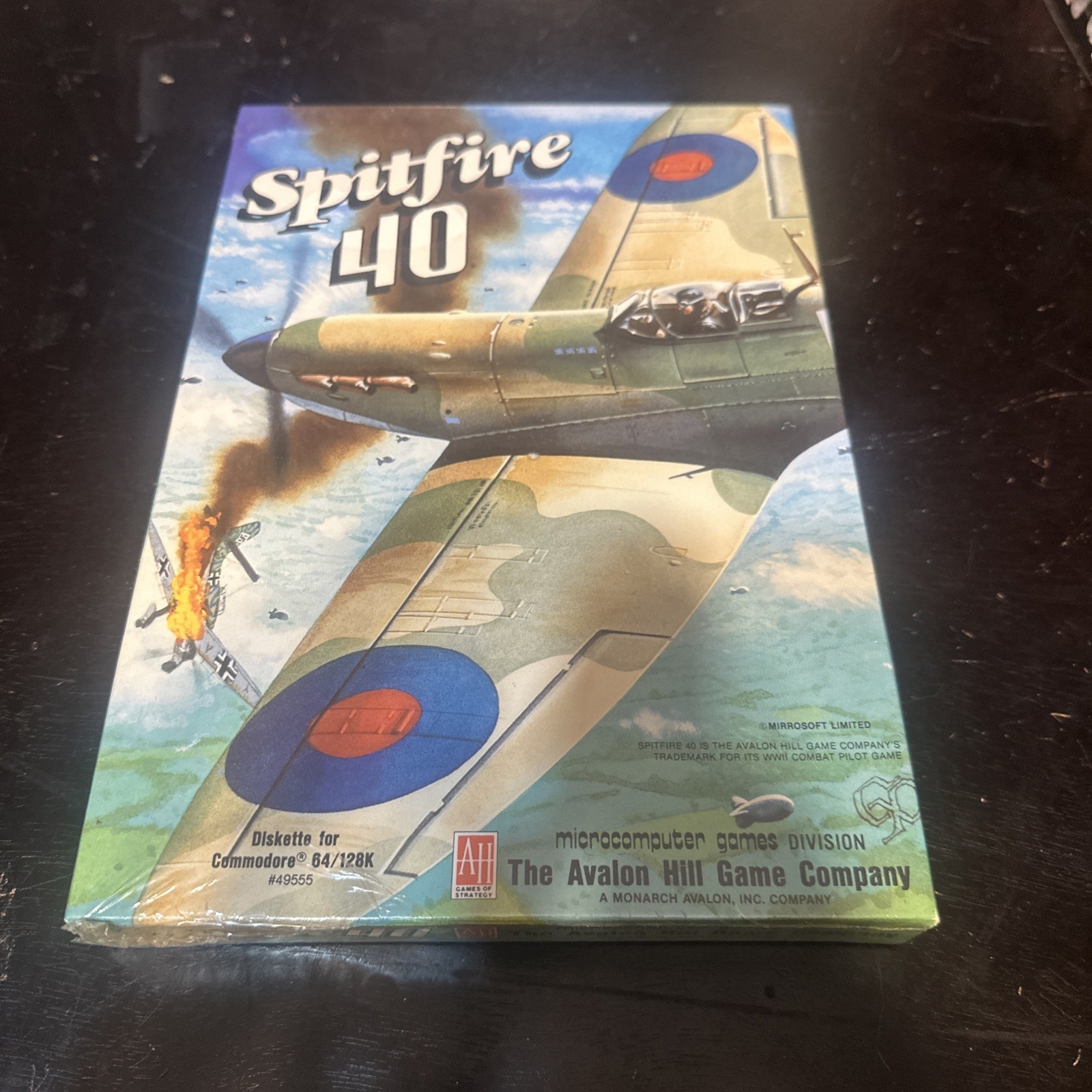 Spitfire 40 Commodore 64/128-Avalon Hill Brand New Sealed.