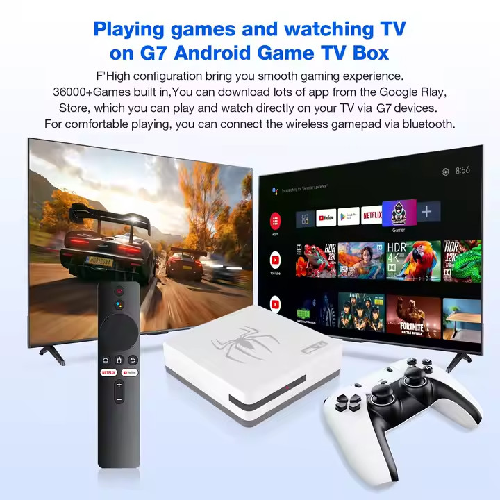 2025 G7 HD Output Classic Retro Video Game/TV Console ANDROID 14! 36,000 + GAMES