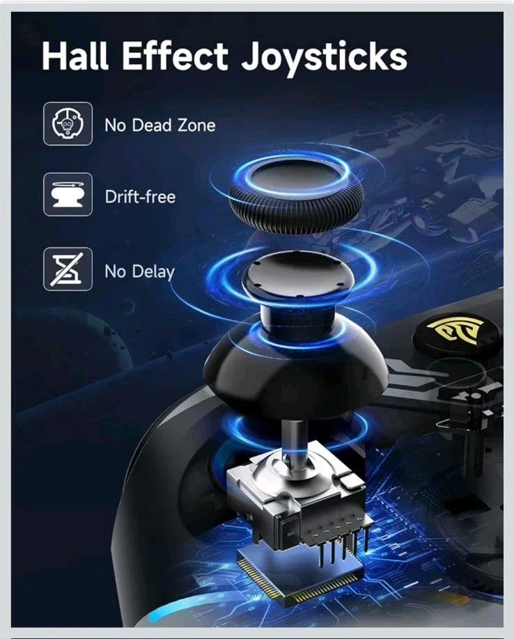 EasySMX X15 Gaming Controller Wireless Bluetooth RBG Back Buttons PC Switch New