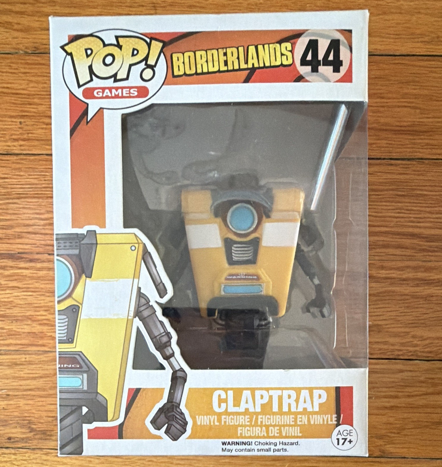 Funko Pop! Games Borderlands Claptrap Vinyl Figure #44 2015 Boxed