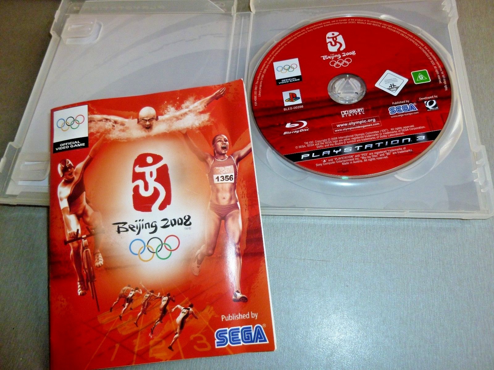 PS3 Beijing Olympics 2008 Made in Austria Original SEGA box + Manual in English