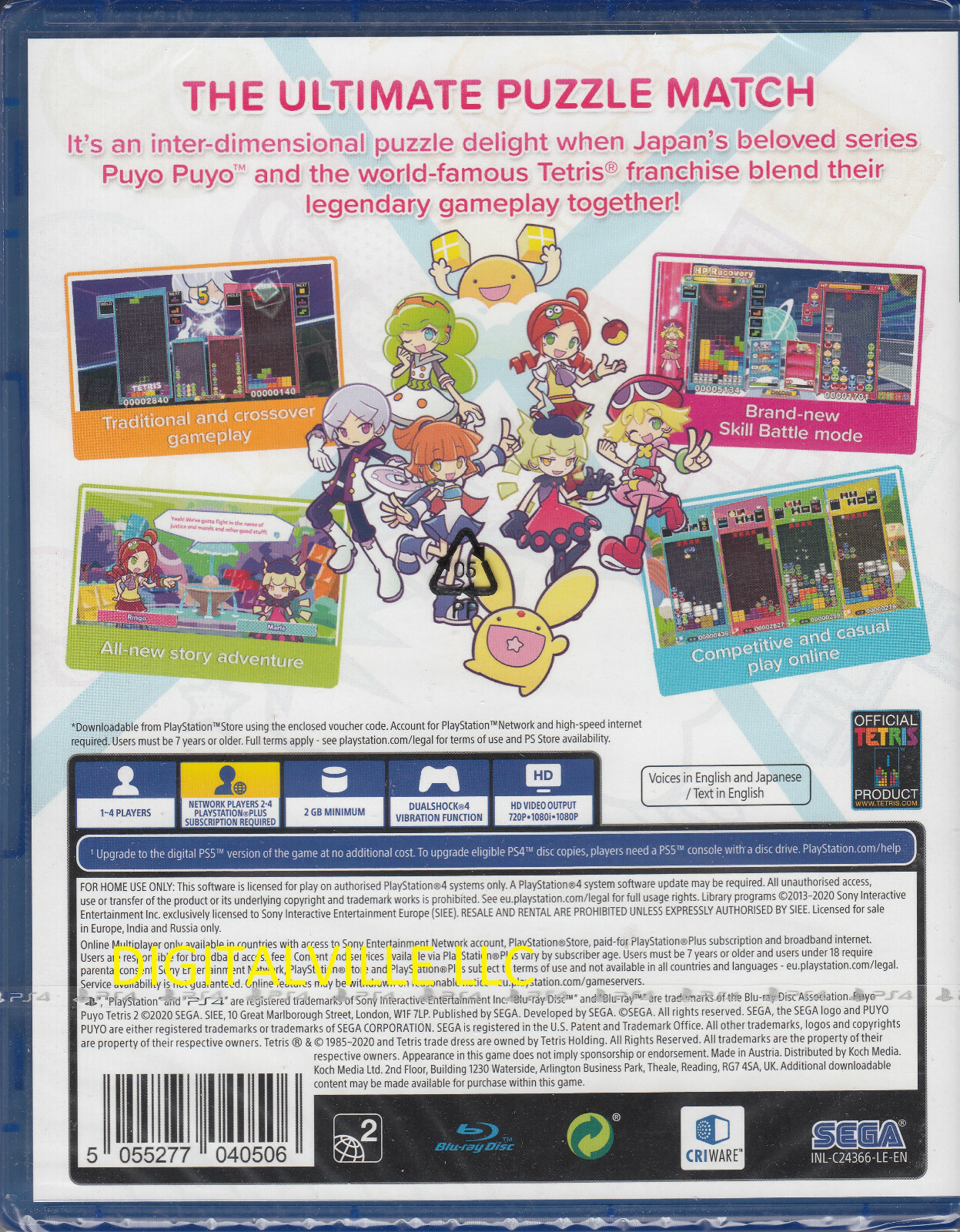 Puyo Puyo Tetris 2 PS4 Brand New Factory Sealed PS5 Upgrade Available