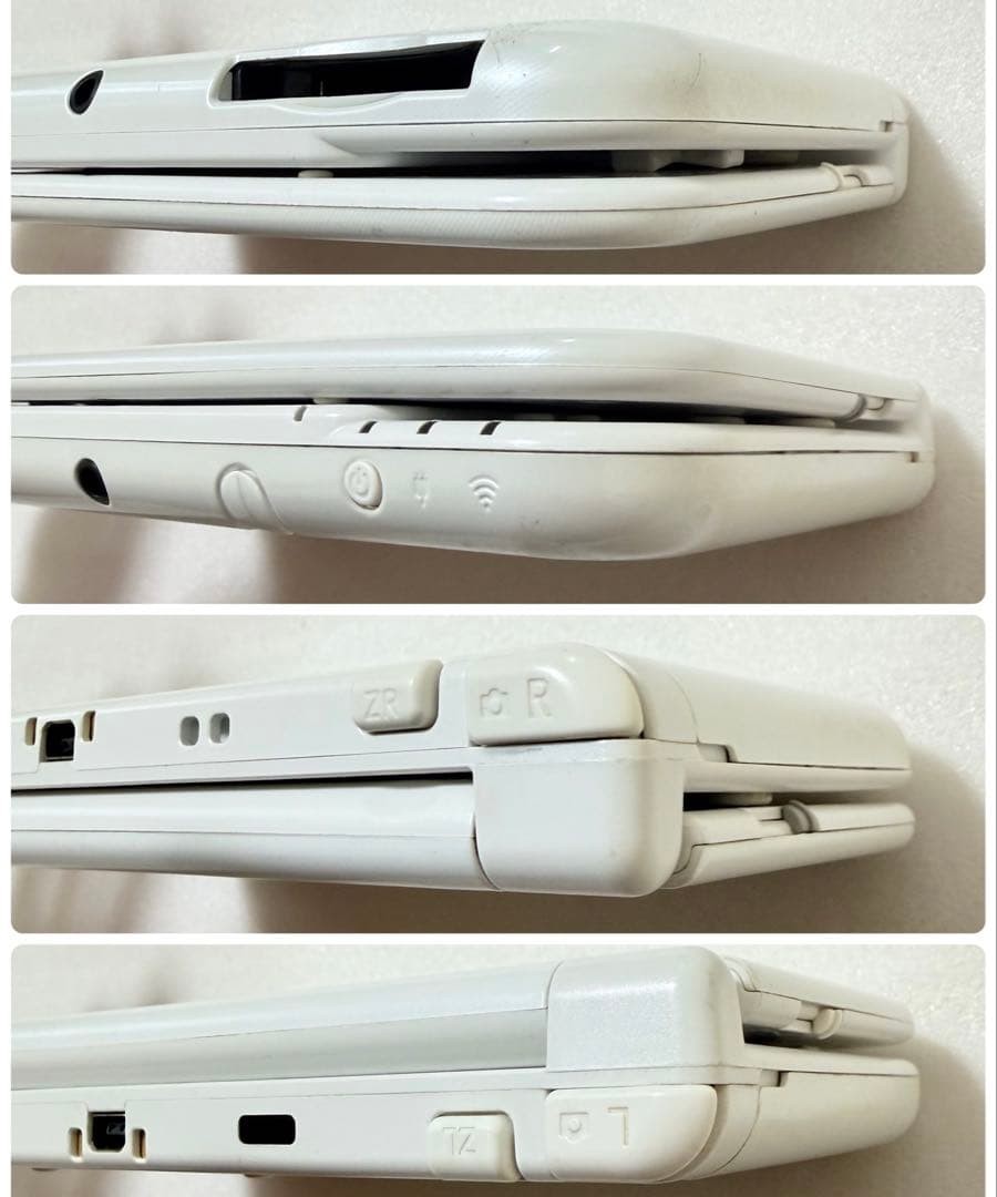 New Nintendo 3DS LL XL Pearl White Console IPS Mem Card Tested Working #65