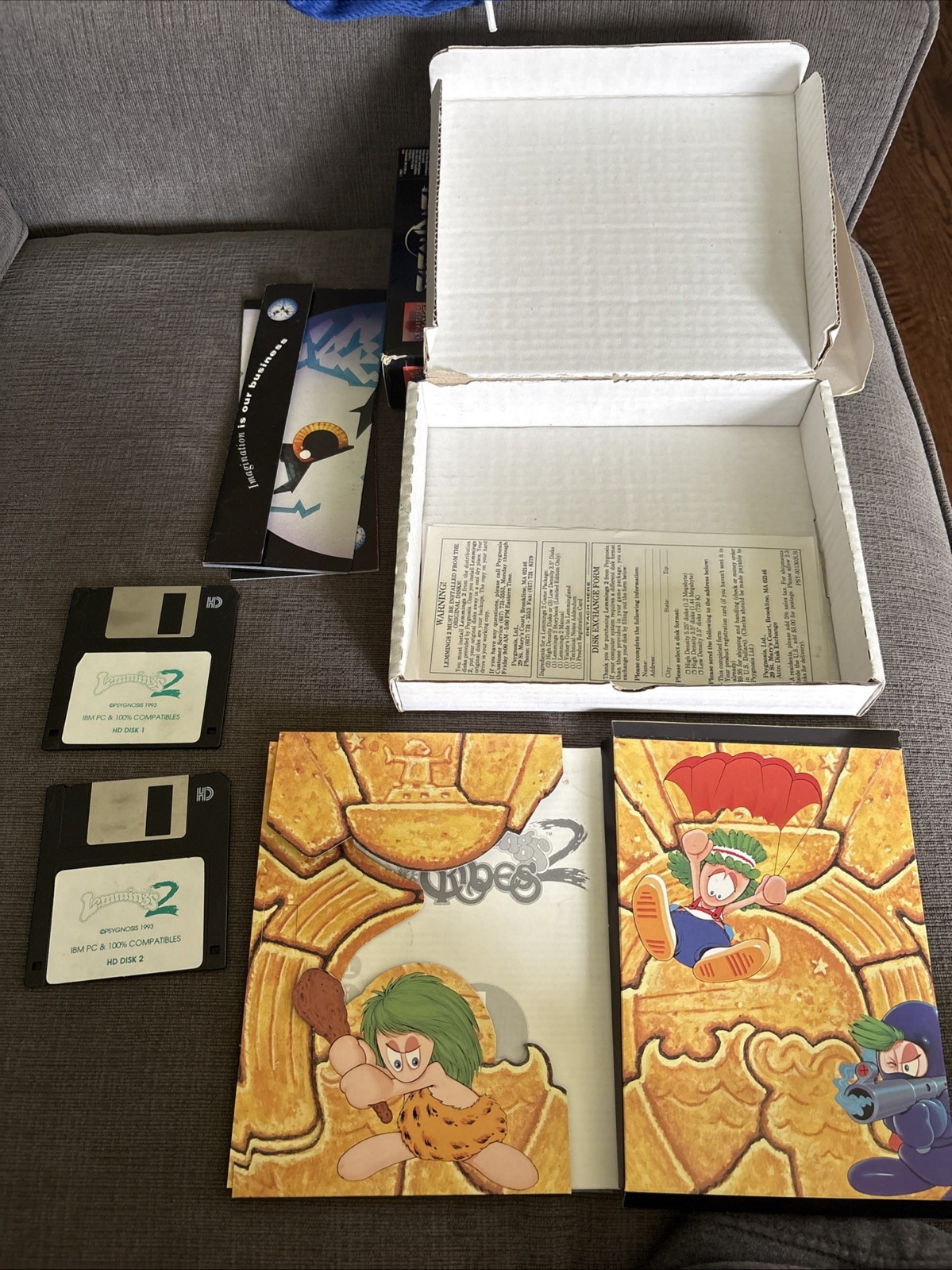 Lemmings 2: Tribes – Big Box – PC – 3.5″ Floppy Disks – RARE! – Great Condition