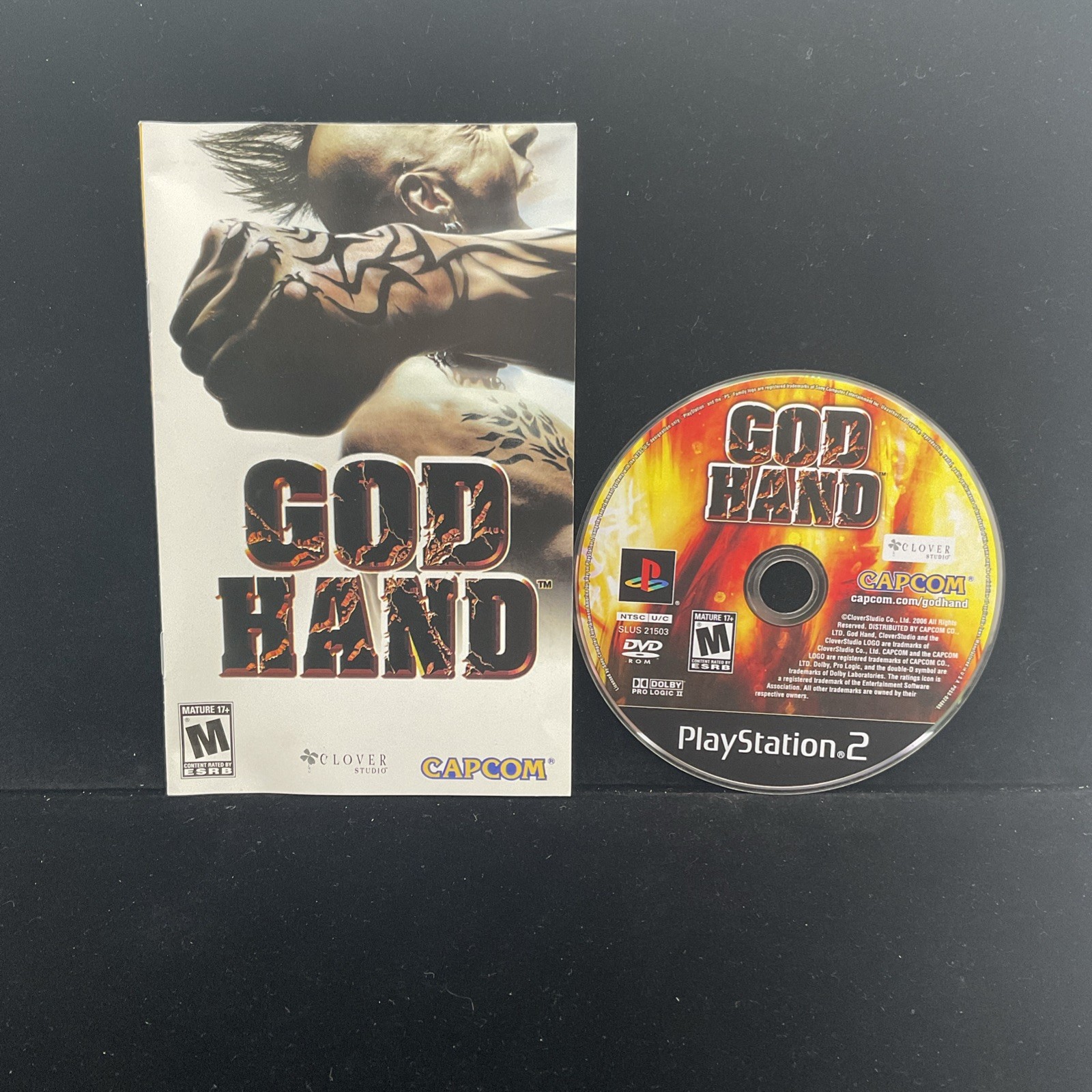 God Hand (PS2) Tested & CIB Clean 1 YR Warranty Refurbished Mint Disc Free Ship