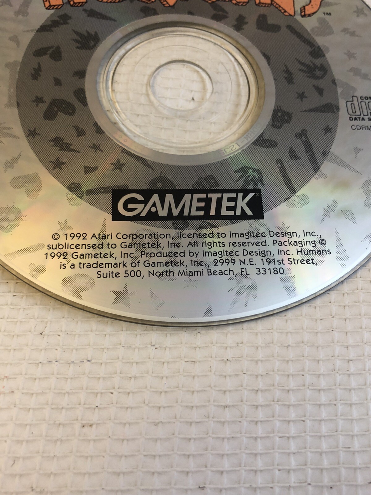1992 The Humans Dos IBM platformer puzzle PC Game tek Atari Imagitec Disc Only