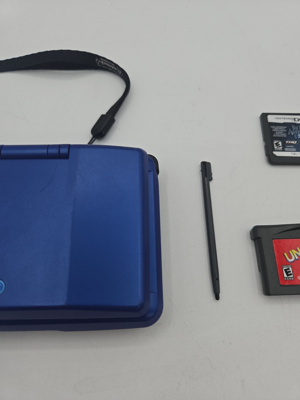 Nintendo DS Model NTR-001 Cobalt Blue Tested Working Console Charger Games Minty