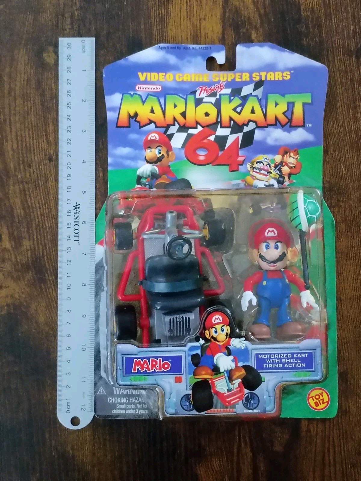 *SEALED* 1999 TOYBIZ SUPER MARIO KART 64 Mario Figure #44221 ~ RARE