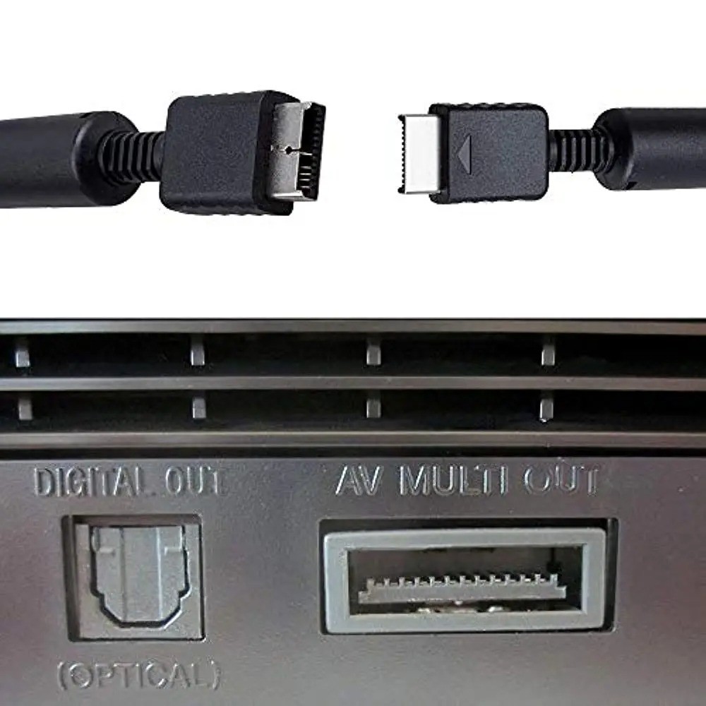 RGEEK PS2 PS3 AV to RCA Composite Cable 6FT for Sony PlayStation TV Monitor
