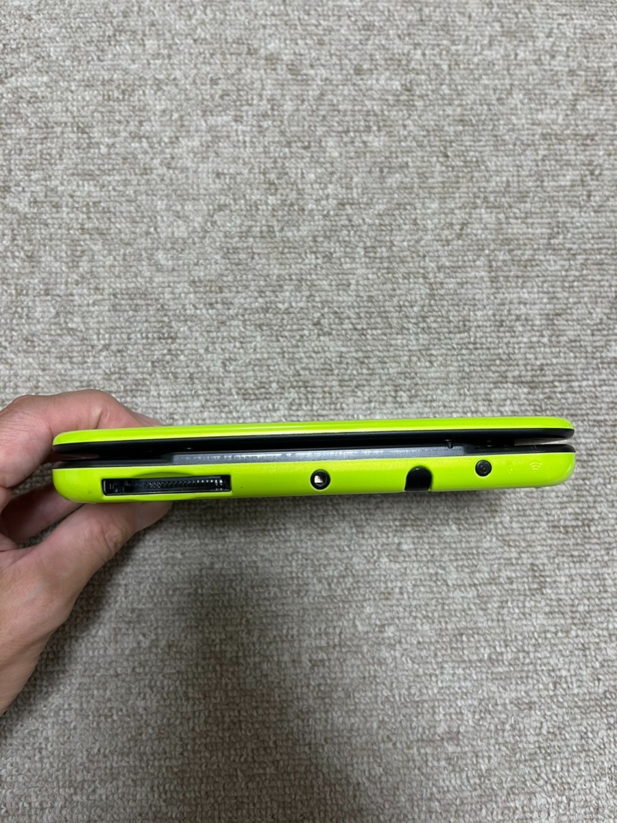 New Nintendo 3DS XL LL Black Lime Console region Japanese B956