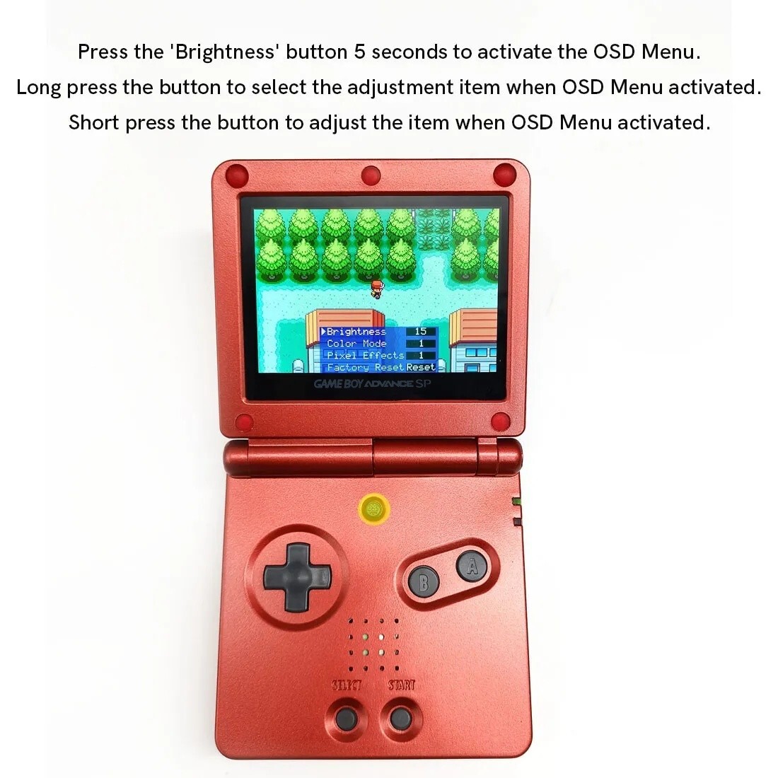 Gameboy Advance SP Drop-in 720×480 IPS LCD Backlight Kit V5 3.0 *NO SOLDER*