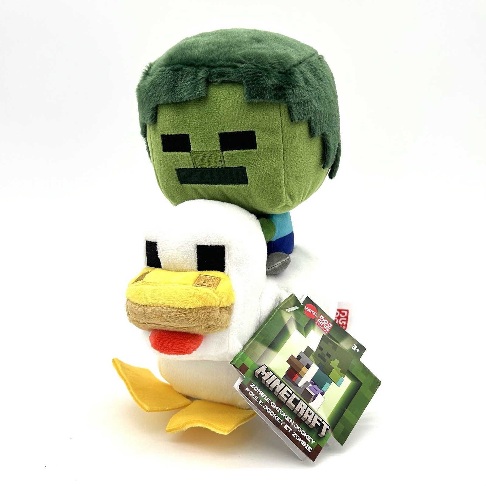 Minecraft Zombie Chicken Jockey Plush Mattel Mojang 2025 10” NWT