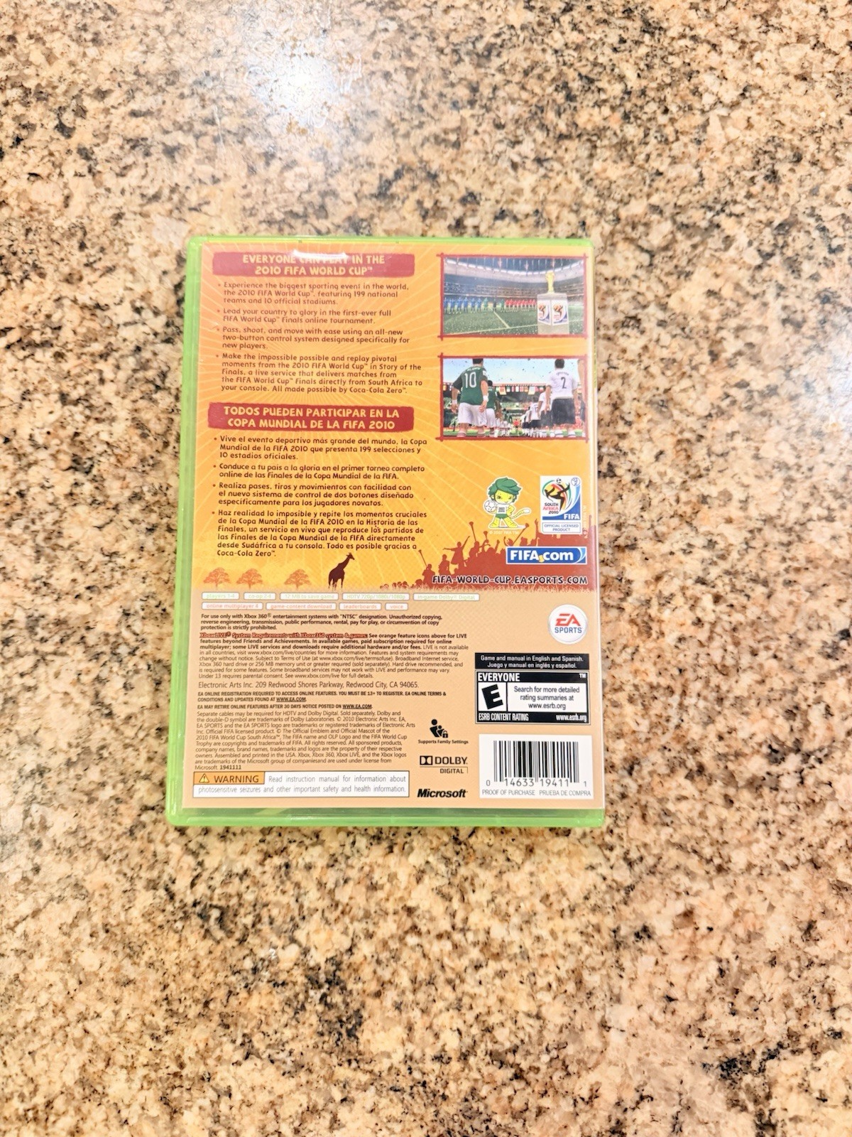 2010 FIFA World Cup South Africa – Xbox 360 – Case Only (No Game)