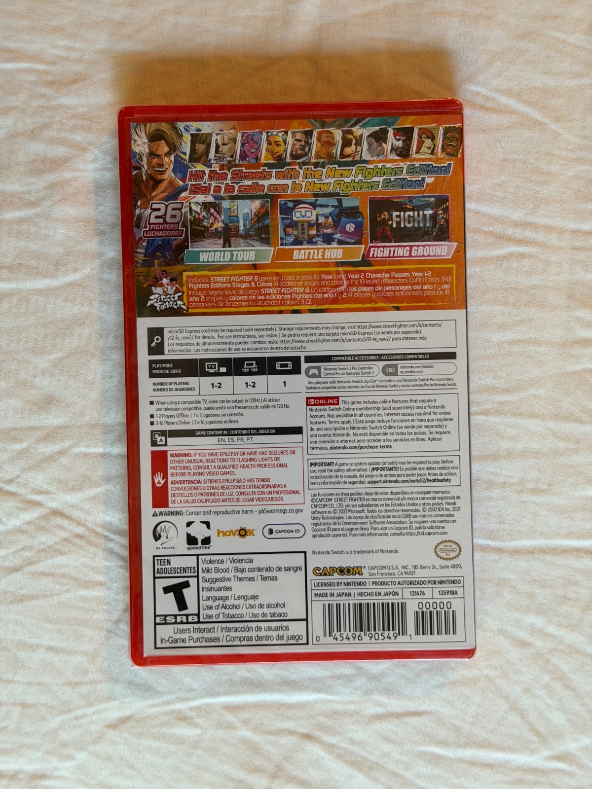 FACTORY SEALED Street Fighter 6 Year 1-2 Fighters Edition – Nintendo Switch 2