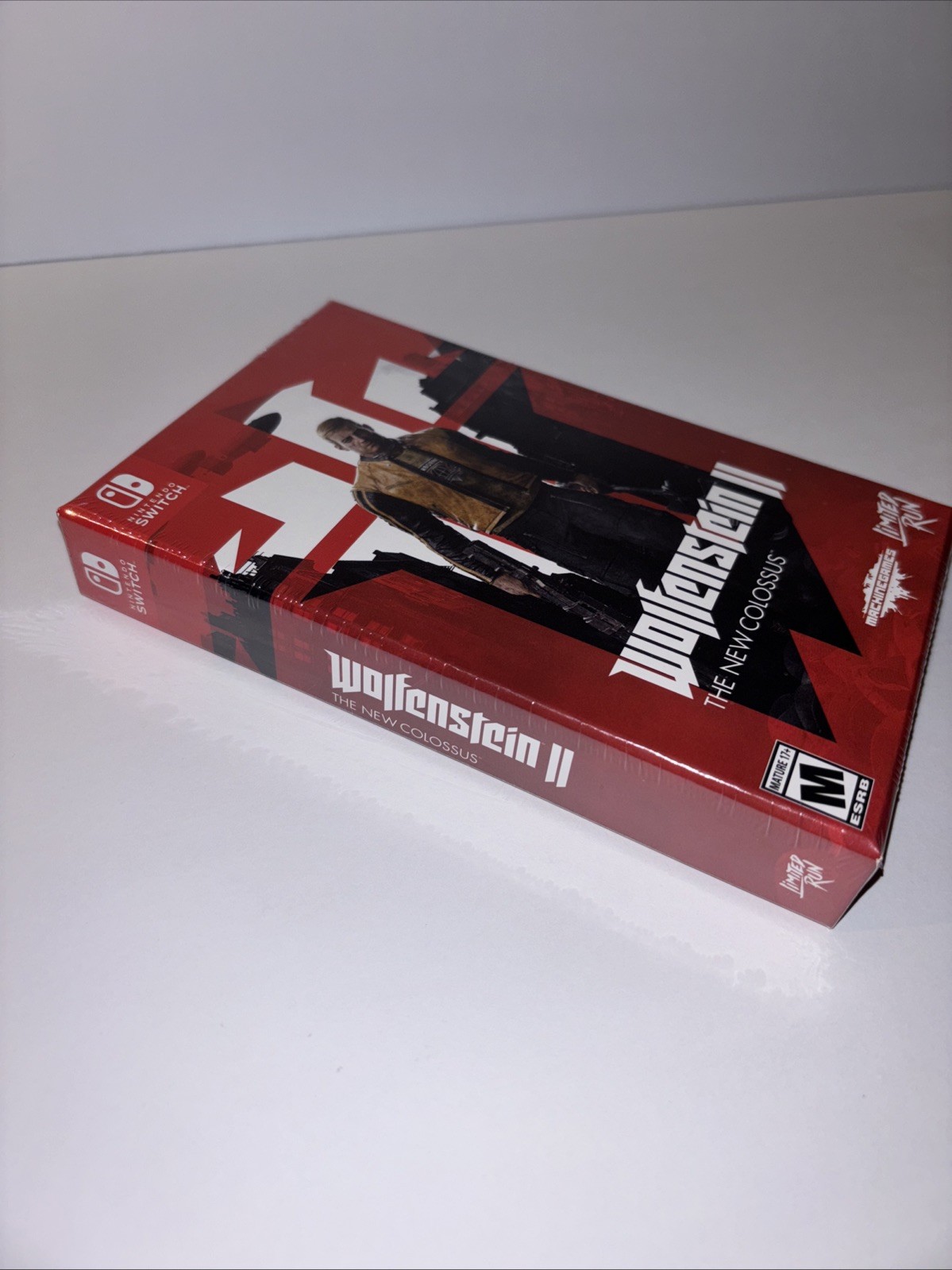 STEELBOOK EDITION WOLFENSTEIN 2 II THE NEW COLOSSUS LIMITED RUN GAMES U.S. ESRB