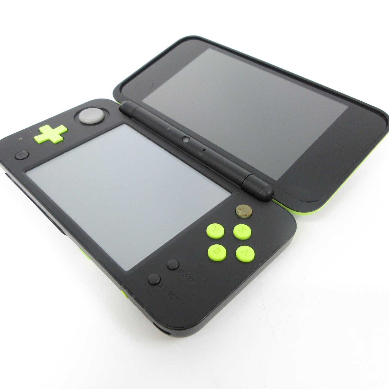 【Very Good】Nintendo New 2DS LL XL Black x Lime Console ONLY Japanese Ver. #Arr04