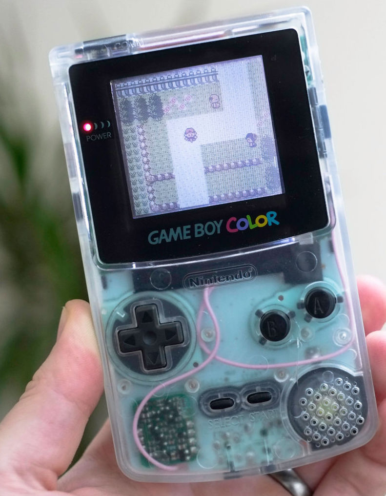 GBC Nintendo Game Boy Color Frontlit Frontlight Front Light Kit V2 NO LOCA GLUE!