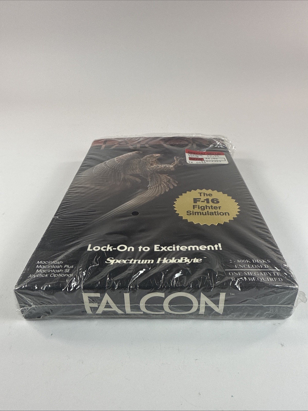 Falcon Flight Simulator Big Box Macintosh CIB By Spectrum Holobyte MINT COND