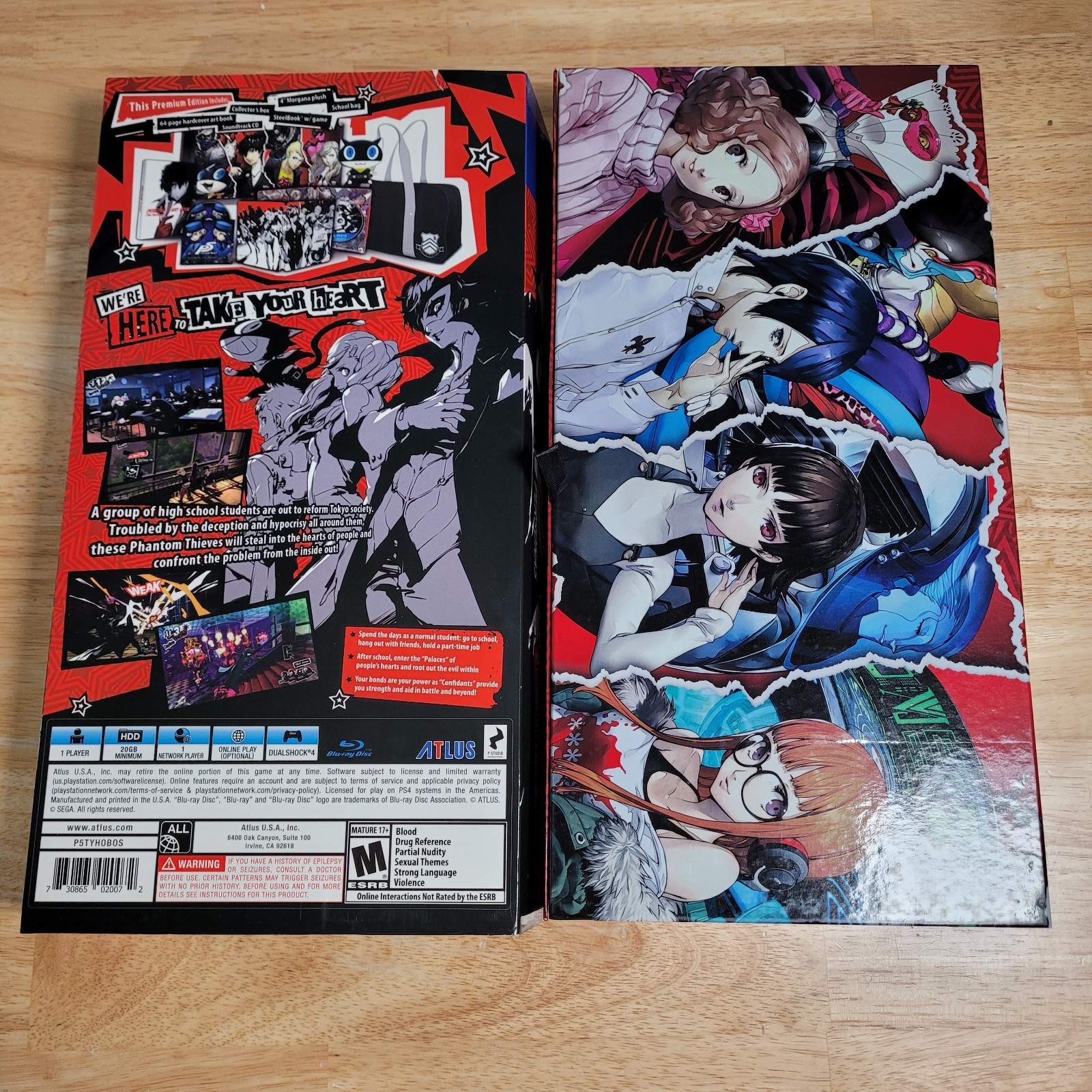 Persona 5: Take Your Heart Premium Edition PS4 PlayStation 4 CIB No Game Disc