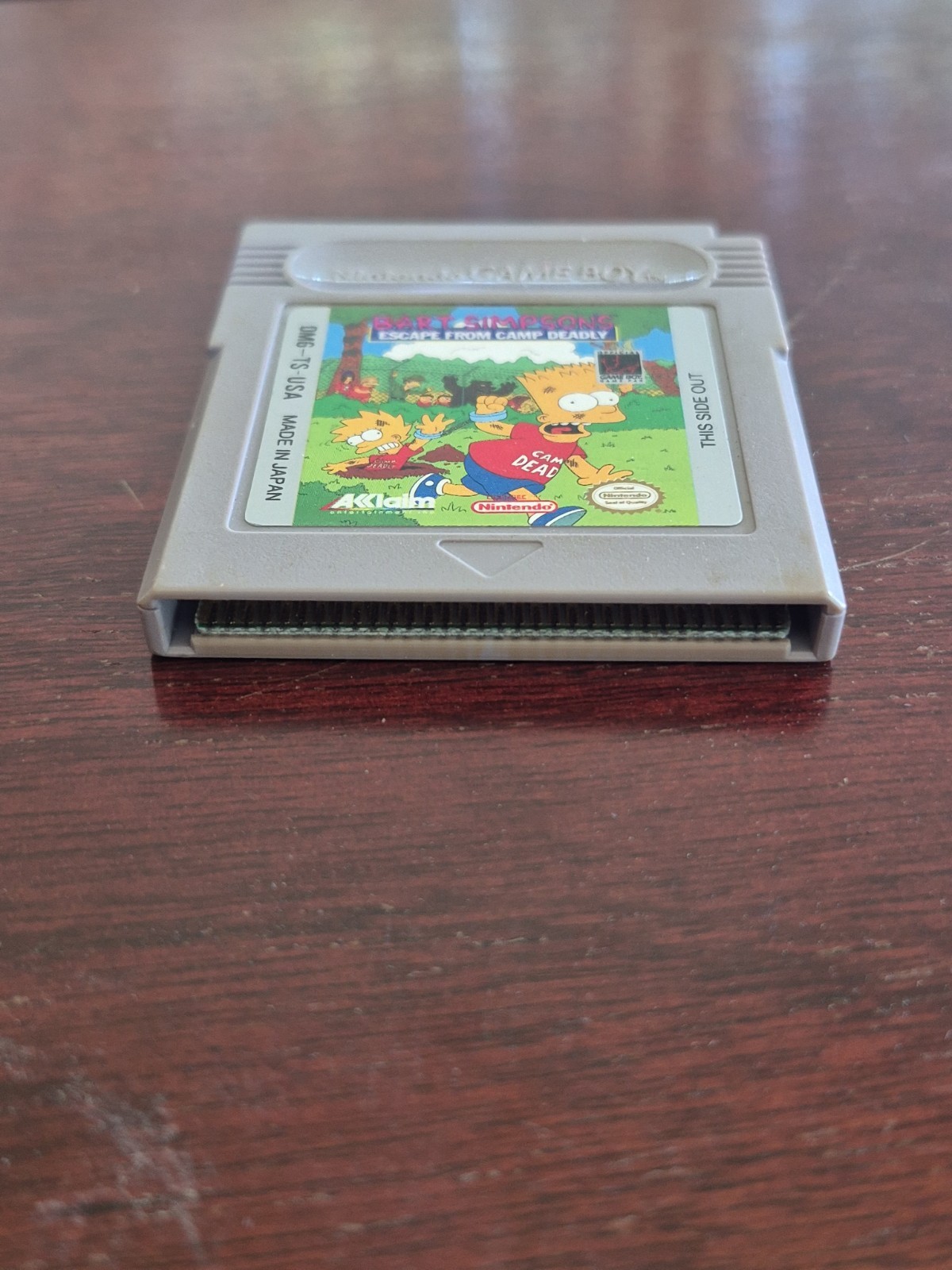 Bart Simpson’s Escape From Camp Deadly (Nintendo Game Boy) Tested Authentic