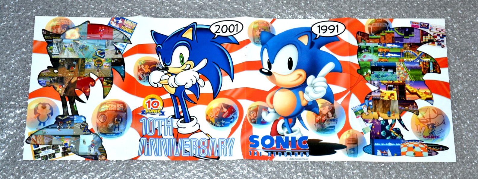 Sonic Adventure 2 – Promotional Flyer Poster Banner – Sega Dreamcast Japan 2001