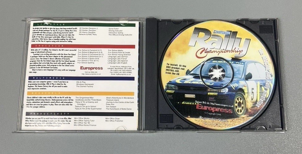 RALLY CHAMPIONSHIP PC CD-ROM (2001) Big Box Eurpress Network Q RAC