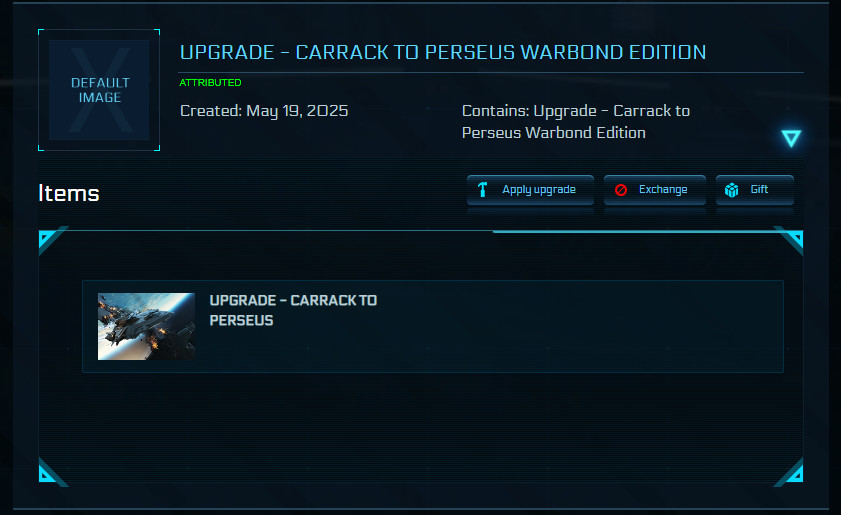 Star Citizen | Carrack to Perseus | CCU | Ship Upgrade