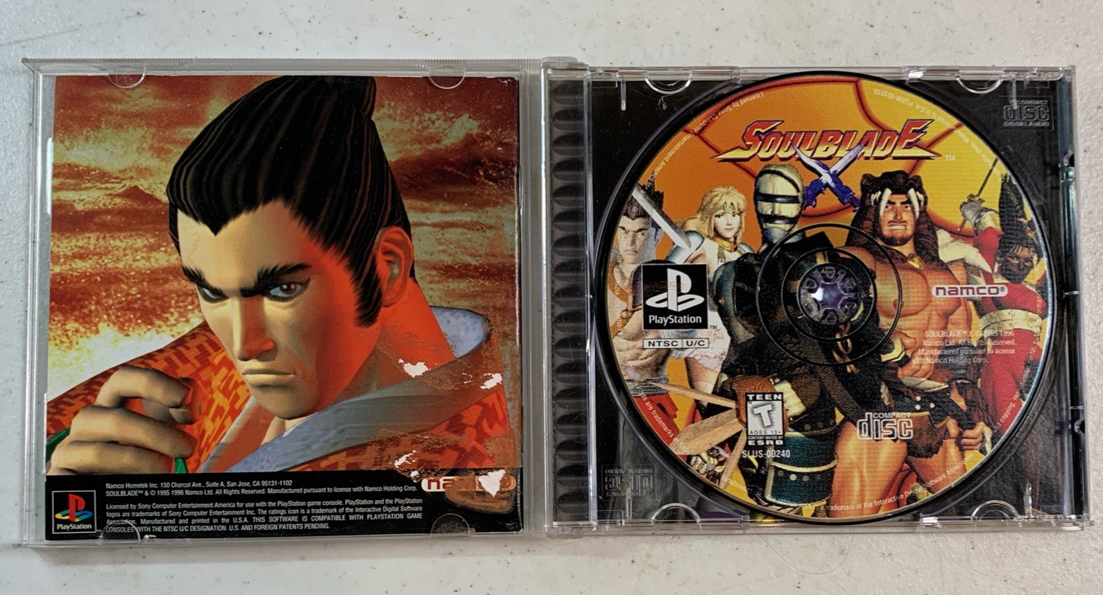 Soul Blade (Sony PlayStation 1, 1996) PS1 Black Label With Manual