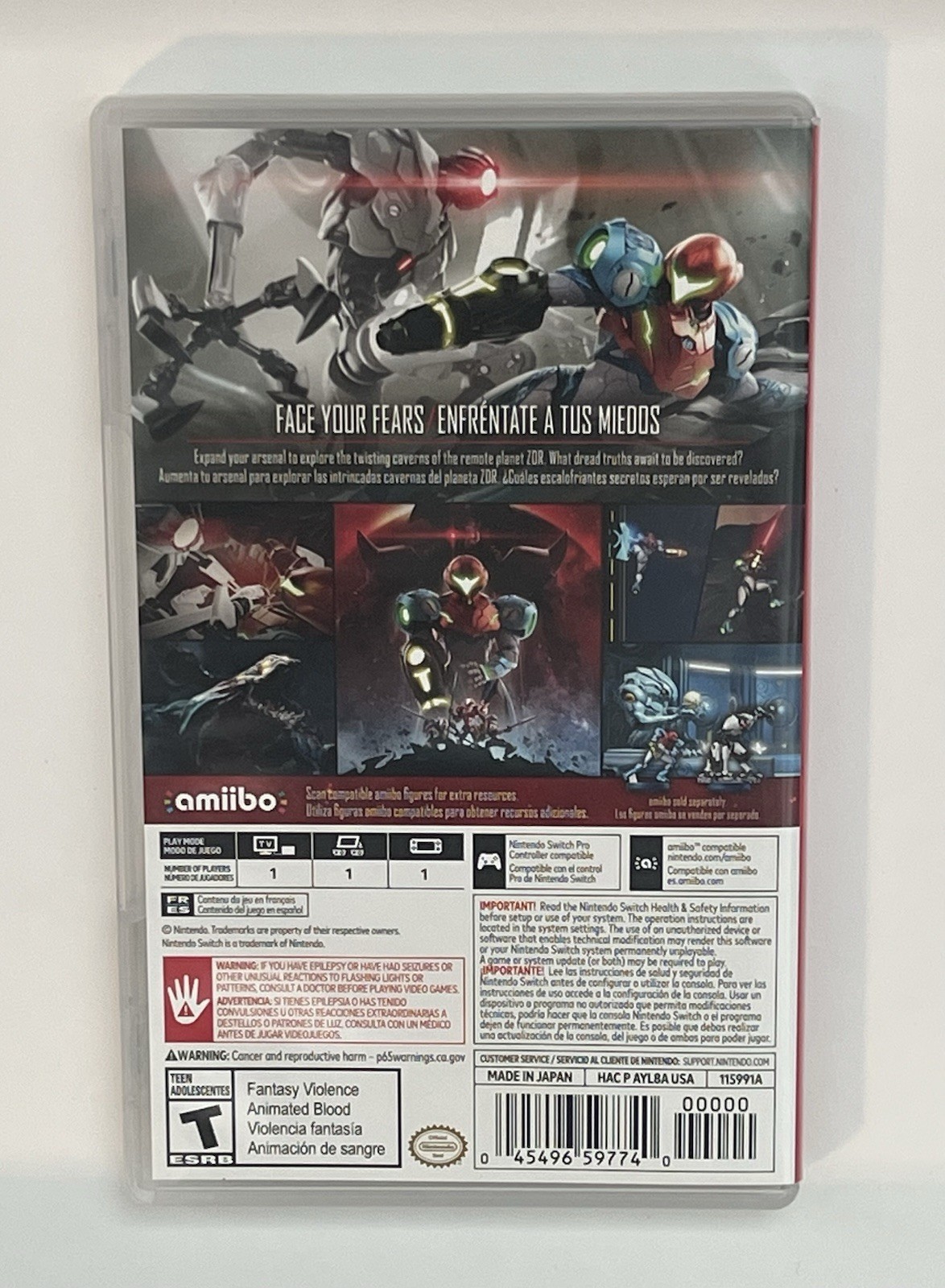 Metroid Dread – Nintendo Switch – CASE ONLY