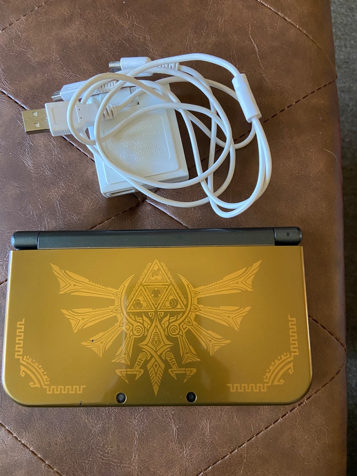 Nintendo New 3DS XL Launch Edition Gold Handheld System