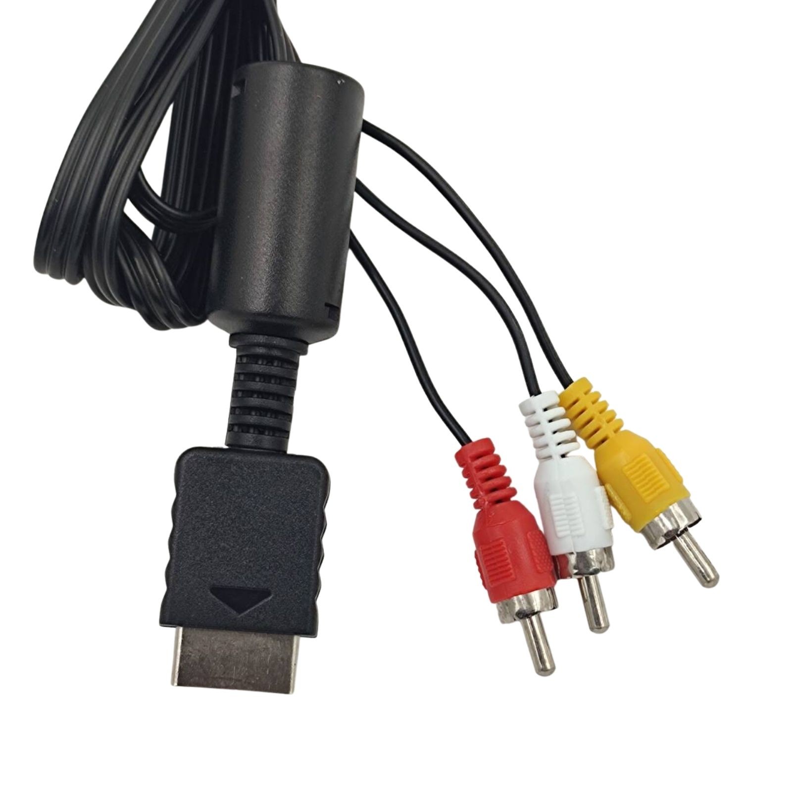 New 6 Feet RCA AV Audio Video Composite Cable Cord for Sony PS1 PS2 PS3 PS3 Slim